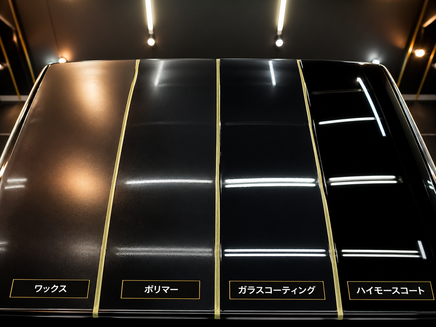 ワックスとポリマーコーティングのDIY施工風景 手軽さの違い